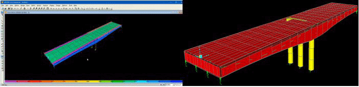 مدلسازی پل بتنی با مقطع جعبه¬ای پیش تنیده